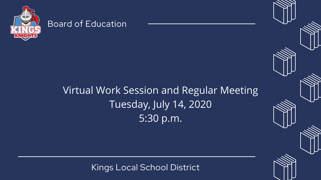 Kings Board of Education Meeting Graphic